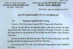 Khởi tố vụ án hình sự gây rối trật tự công cộng ở Thanh Hóa 