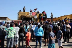 Quang cảnh cuộc biểu tình. (Nguồn: bbc.com)