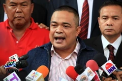 Thủ lĩnh phe áo đỏ Jatuporn Prompan. (Nguồn: AFP/TTXVN)