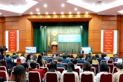 Hội nghị lấy ý kiến về các quy định liên quan đến vấn đề tài chính trong Dự thảo Luật Đất đai (sửa đổi) và các vấn đề khác có liên quan đến phạm vi quản lý Nhà nước của Bộ Tài chính, ngày 28/1. (Ảnh: CTV/Vietnam+)