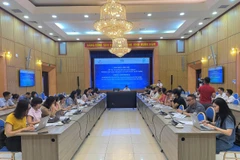 Sự kiện ra mắt Sổ tay Chuyển đổi số cho doanh nghiệp nhỏ và vừa trong lĩnh vực chế biến và phân phối thực phẩm, ngày 28/6. (Ảnh: Hạnh Nguyễn/Vietnam+)