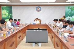 Hội nghị “Sơ kết tình hình giải ngân vốn đầu tư công nguồn vốn nước ngoài 6 tháng đầu năm và các biện pháp tăng cường giải ngân năm 2023,” ngày 28/6. (Ảnh: Hạnh Nguyễn/Vietnam+)