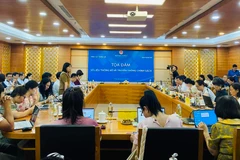 Tọa đàm “Số liệu Thống kê và Truyền thông Chính sách,” do Bộ Kế hoạch và Đầu tư tổ chức, ngày 19/6. (Ảnh: Vietnam+)