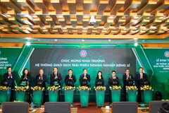 Lễ Khai trương Hệ thống giao dịch Trái phiếu doanh nghiệp phát hành riêng lẻ, ngày 19/7. (Ảnh: PV/Vietnam+)