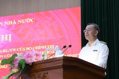 Ủy viên Ban chấp hành Trung ương Đảng, Bí thư Ban cán sự, Bí thư Đảng ủy, Tổng Kiểm toán Nhà nước Ngô Văn Tuấn. (Ảnh: Vietnam+)