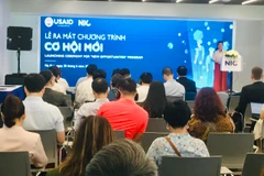 Chương trình 'Cơ hội mới' nằm trong khuôn khổ hoạt động 'Nguồn nhân lực cho Đổi mới sáng tạo Hệ sinh thái khởi nghiệp.' (Ảnh: Hạnh Nguyễn/Vietnam+)