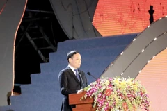 Phó Thủ tướng Chính phủ Trần Lưu Quang phát biểu chỉ đạo tại Lễ khai mạc Lễ hội Càphê Buôn Ma Thuột lần thứ 8 năm 2023, tối ngày 10/3. (Ảnh: TTXVN)