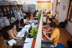 Cơ quan thuế cho biết việc giải quyết hồ sơ hoàn thuế quán triệt đảm bảo nhanh chóng, kịp thời theo đúng quy định của Luật Quản lý thuế. (Ảnh: CVT/Vietnam+)