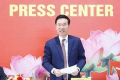 Đồng chí Võ Văn Thưởng, Ủy viên Bộ Chính trị, Bí thư Trung ương Đảng, Trưởng Ban Tuyên giáo Trung ương. (Ảnh: Doãn Tấn/TTXVN)