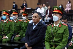 Bị cáo Trần Đình Thành, nguyên Bí thư Tỉnh ủy Đồng Nai tại phiên tòa. (Ảnh: Phạm Kiên/TTXVN)