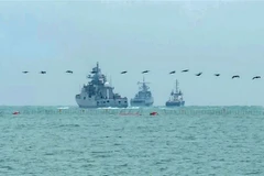 Tàu chiến Nga tham gia một cuộc tập trận hải quân. (Ảnh minh họa: AFP/TTXVN)