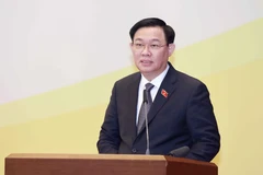 Chủ tịch Quốc hội Vương Đình Huệ phát biểu. (Ảnh: Doãn Tấn/TTXVN)