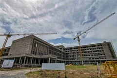 Dự án xây dựng Bệnh viện Ung bướu thành phố Cần Thơ quy mô 500 giường, sử dụng vốn vay ODA của chính phủ Hungary hơn 56,9 triệu euro. (Ảnh: Thanh Liêm/TTXVN)