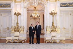 Thủ tướng Phạm Minh Chính hội kiến Đại Công tước Luxembourg Henri. (Ảnh: Dương Giang/TTXVN)