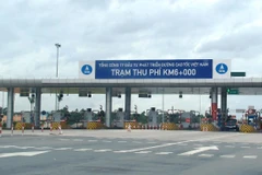 Trạm thu phí Km6 cao tốc Nội Bài-Lào Cai. (Ảnh: Việt Hùng/Vietnam+)