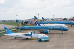 Đội tàu bay của Vietnam Airlines Group bao gồm Vietnam Airlines, Pacific Airlines và VASCO. (Ảnh: CTV/Vietnam+)