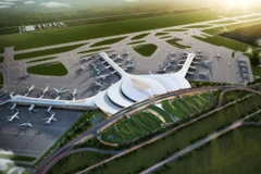 Phối cảnh nhà ga hành khách sân bay Long Thành. (Ảnh: CTV/Vietnam+)