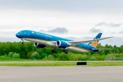 Tàu bay thân rộng hiện đại của hãng hàng không Vietnam Airlines. (Ảnh: CTV/Vietnam+)