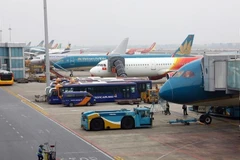 Vé máy bay đi lại dịp Tết Dương lịch và Nguyên đán đang còn dồi dào và nhiều mức giá rẻ. (Ảnh: CTV/Vietnam+)