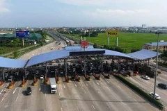 Trạm thu phí BOT cao tốc Pháp Vân-Cầu Giẽ. (Ảnh: CTV/Vietnam+)