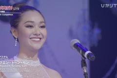 Tường San diễn thuyết tại chung kết cuộc thi. (Ảnh: BTC)