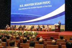 Thủ tướng Nguyễn Xuân Phúc phát biểu. (Ảnh: TTXVN)