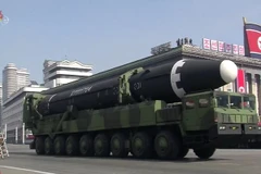 Tên lửa đạn đạo xuyên lục địa (ICBM) Hwasong-15. (Nguồn: Yonhap/TTXVN)