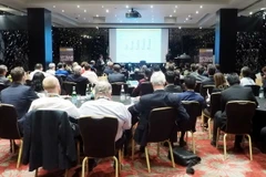 Hội nghị Xúc tiến đầu tư tài chính vào doanh nghiệp Việt Nam 2018 thu hút sự quan tâm của các nhà đầu tư tại Trung tâm tài chính London. (Ảnh: Như Mai-Tuấn Anh/Vietnam+)