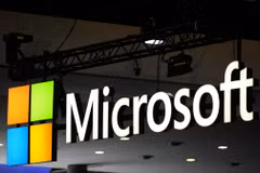 Biểu tượng Microsoft. (Ảnh: AFP/TTXVN)