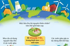 Tiêu thụ tài nguyên thiên nhiên toàn cầu tăng trung bình hơn 2,3% mỗi năm