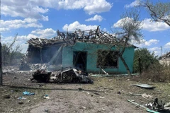 Khu vực làng Memryk ở miền Đông Ukraine. (Nguồn: The Moscow Times)