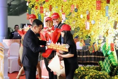 Thành phố Hồ Chí Minh đón chào những du khách quốc tế đầu năm 2024. (Ảnh: Mỹ Phương/TTXVN)