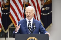 Tổng thống Mỹ Joe Biden phát biểu tại Nhà Trắng, Washington D.C., ngày 14/5/2024. (Ảnh: Kyodo/TTXVN)