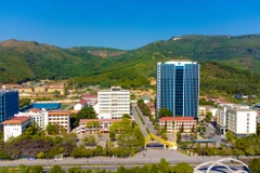 Trường Đại học Hạ Long nhìn từ trên cao. (Nguồn: Trường Đại học Hạ Long)