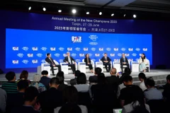 Diễn đàn Davos mùa Hè lần thứ 14 diễn ra tại thành phố Thiên Tân, miền Bắc Trung Quốc hồi tháng Sáu năm ngoái. (Ảnh: THX/TTXVN)