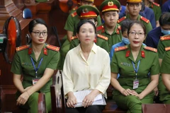 Bị cáo Trương Mỹ Lan tại phiên tòa. (Ảnh: Thanh Vũ/TTXVN)