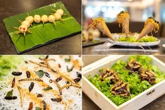 Chuỗi nhà hàng House of Seafood đang lên thực đơn gồm 30 món côn trùng, giúp khách hàng có đa dạng sự lựa chọn. (Nguồn: The Straits Times)