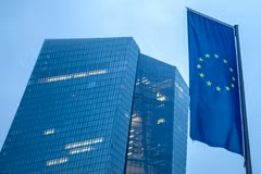 Trụ sở Ngân hàng Trung ương châu Âu (ECB) ở Frankfurt am Main (Đức). (Ảnh minh họa: AFP/TTXVN)