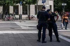Cảnh sát Thụy Điển tại Stockholm. (Nguồn: AFP)