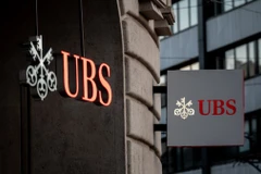 Ngân hàng UBS tại Basel (Thụy Sĩ). (Ảnh: AFP/TTXVN)
