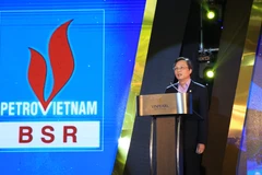 Tổng Giám đốc BSR Bùi Minh Tiến gửi lời cảm ơn và tri ân tới quý khách hàng đã đồng hành với BSR chặng đường 10 năm qua. (Ảnh: PV/Vietnam+)