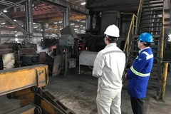 Dây chuyền sản xuất thép của Công ty cổ phần Hòa Phát-Hải Dương. (Ảnh: Đức Duy/Vietnam+)