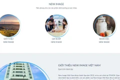 Trang web của Công ty New Image Việt Nam. (Ảnh: Đức Duy/Vietnam+)