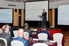 Đại sứ Daniel J. Kritenbrink tại hội thảo tham vấn về cơ chế hợp đồng mua bán điện trực tiếp. (Ảnh: Đức Duy/Vietnam+)