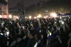 Sau 1 giờ tắt đèn, cả nước đã tiết kiệm được sản lượng điện là 492.000 kWh. (Ảnh: Đức Duy/Vietnam+)