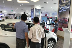 Một số mẫu xe ôtô của VinFast. (Ảnh: Đức Duy/Vietnam+) 