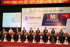 VME 2019 chính thức khai mạc sáng 14/8 tại Hà Nội thu hút hơn 20 quốc gia tham gia triển lãm. (Ảnh: Đức Duy/Vietnam+)