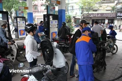 Một điểm bán xăng của Petrolimex tại Hà Nội. (Ảnh: Đức Duy/Vietnam+)