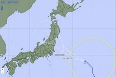 Đường đi và vị trí của bão Nepartak. (Nguồn: Cơ quan khí tượng Nhật Bản)