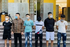 Các đối tượng trong vụ án. (Ảnh: TTXVN/phát)